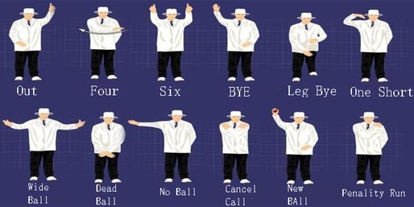 Cricket Umpire Hand Signals