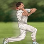 Yorker cricket run-up