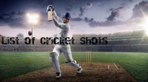 List of Cricket Shots Names