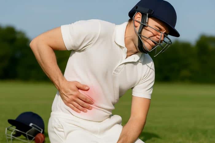 Side strain in cricket