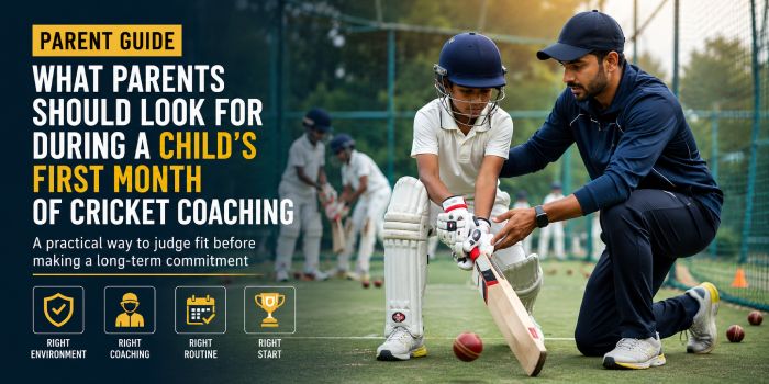 What Parents Should Look for During a Child's First Month of Cricket Coaching